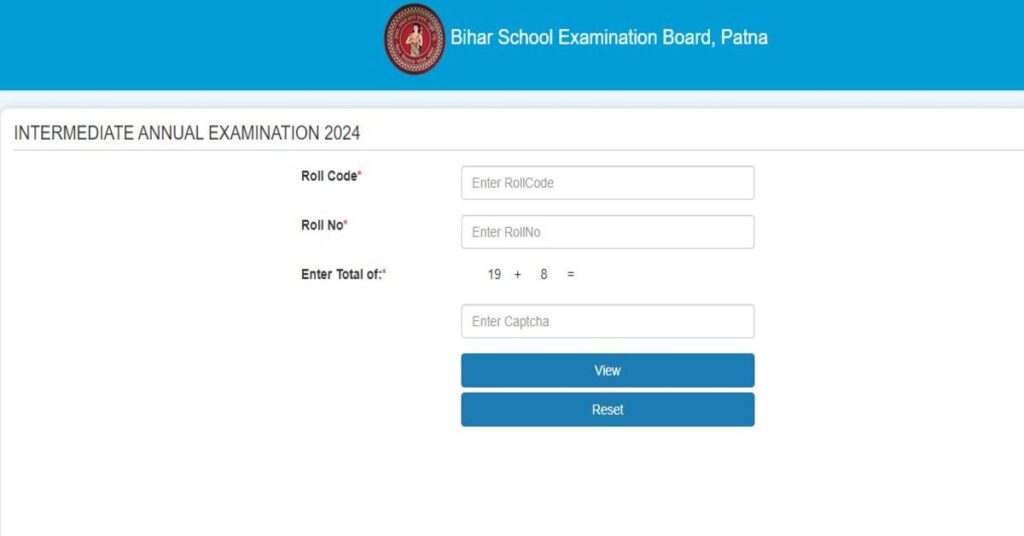 Bihar Board 12 Result 2024 Steps to Check Result